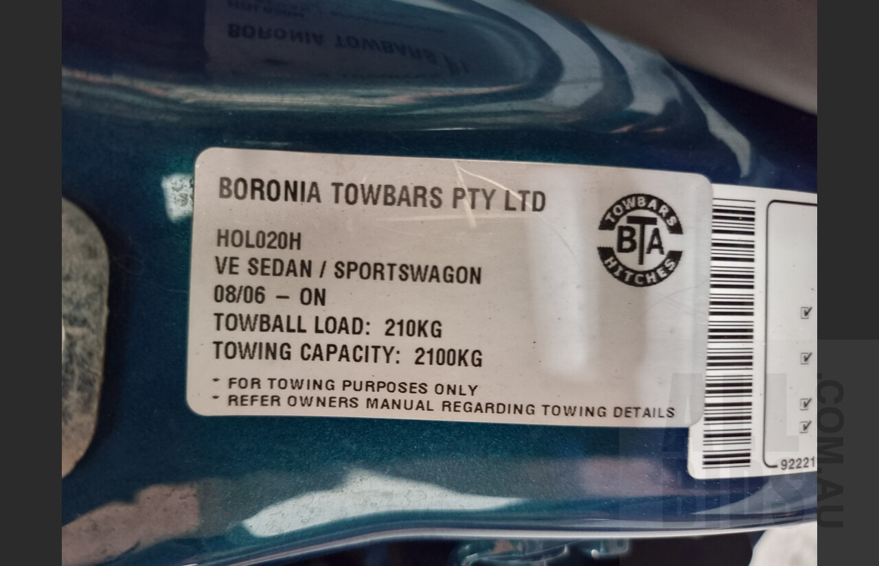 8/2012 Holden Commodore SS-V VE II MY12 4d Sedan Chlorophyll Mica 6.0L V8