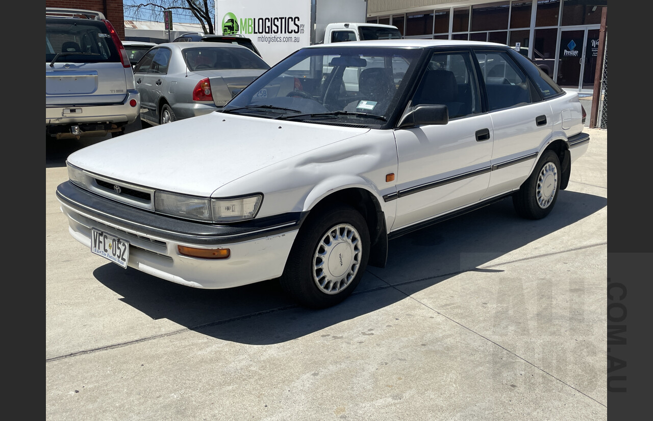 9/1991 Toyota Corolla CSi SECA AE94 5d Liftback White 1.6L - 77600kms