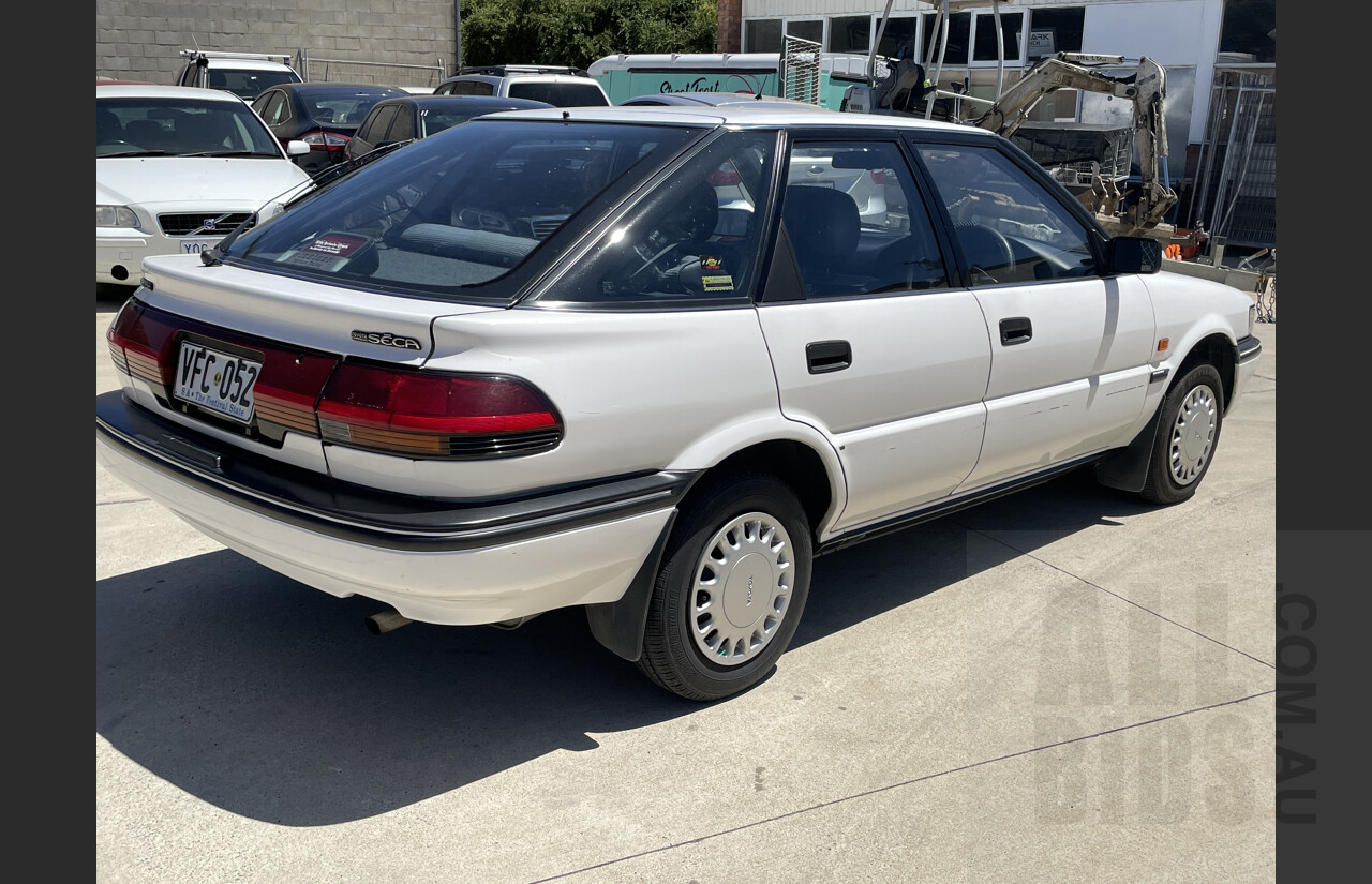 9/1991 Toyota Corolla CSi SECA AE94 5d Liftback White 1.6L - 77600kms