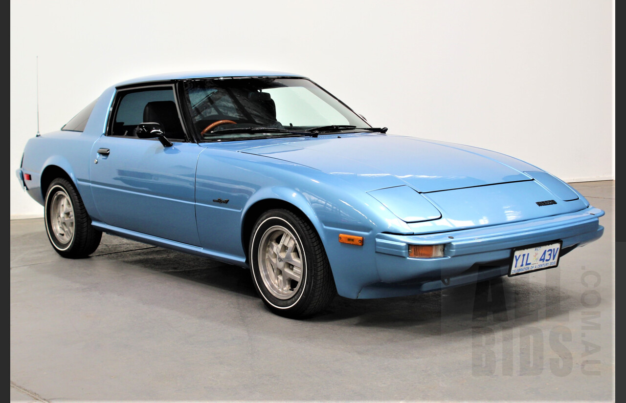 11/1980 Mazda RX7 Series 2 FB331 2d Coupe Blue 1.1L Rotary