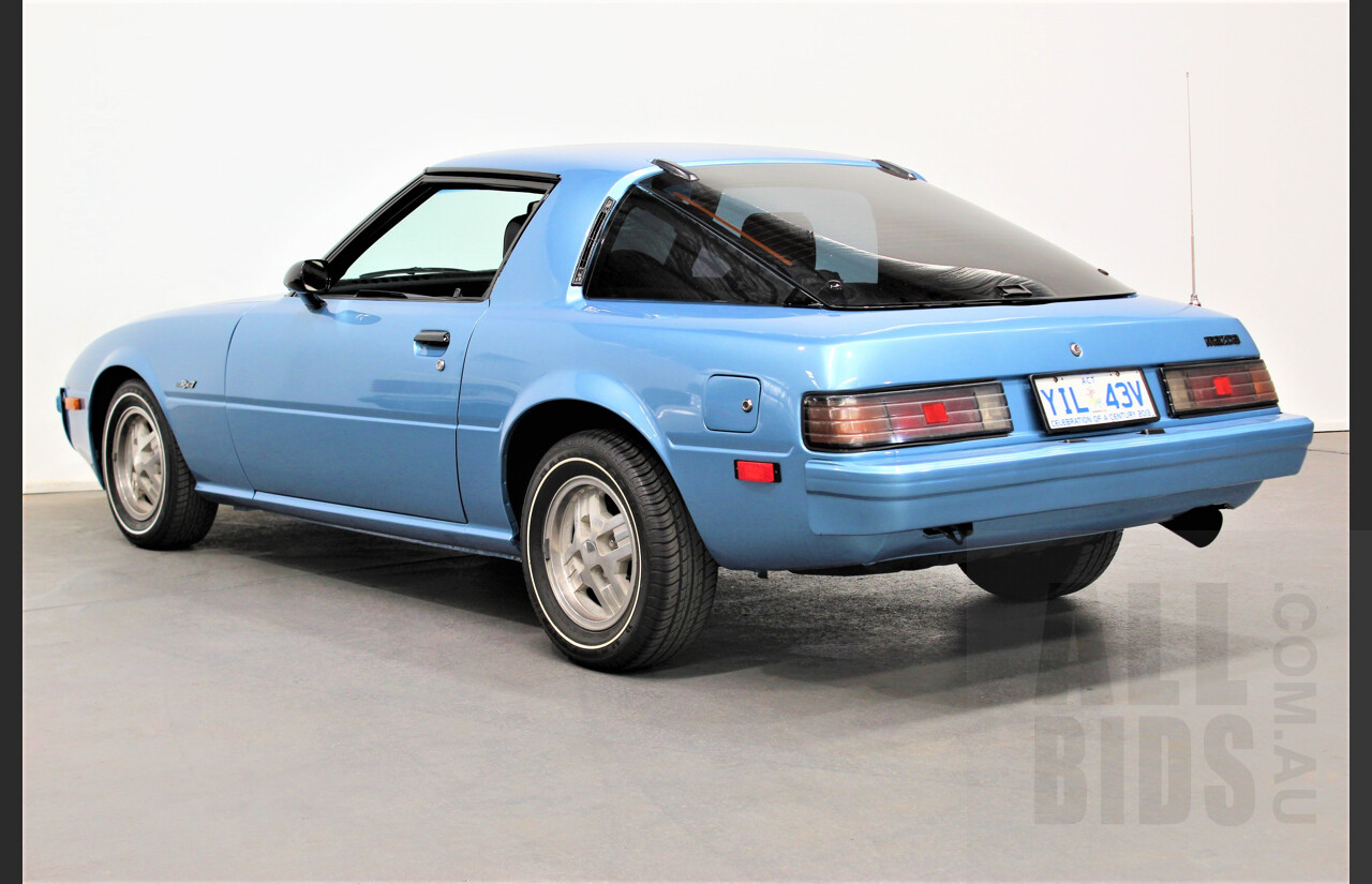 11/1980 Mazda RX7 Series 2 FB331 2d Coupe Blue 1.1L Rotary