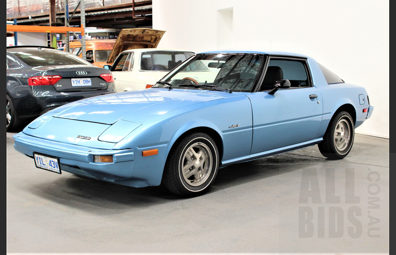 11/1980 Mazda RX7 Series 2 FB331 2d Coupe Blue 1.1L Rotary