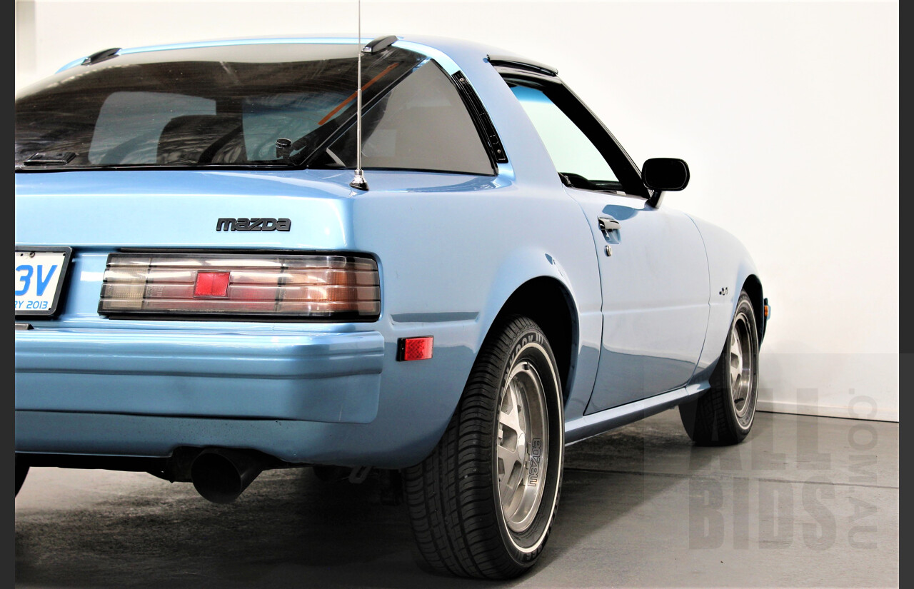 11/1980 Mazda RX7 Series 2 FB331 2d Coupe Blue 1.1L Rotary