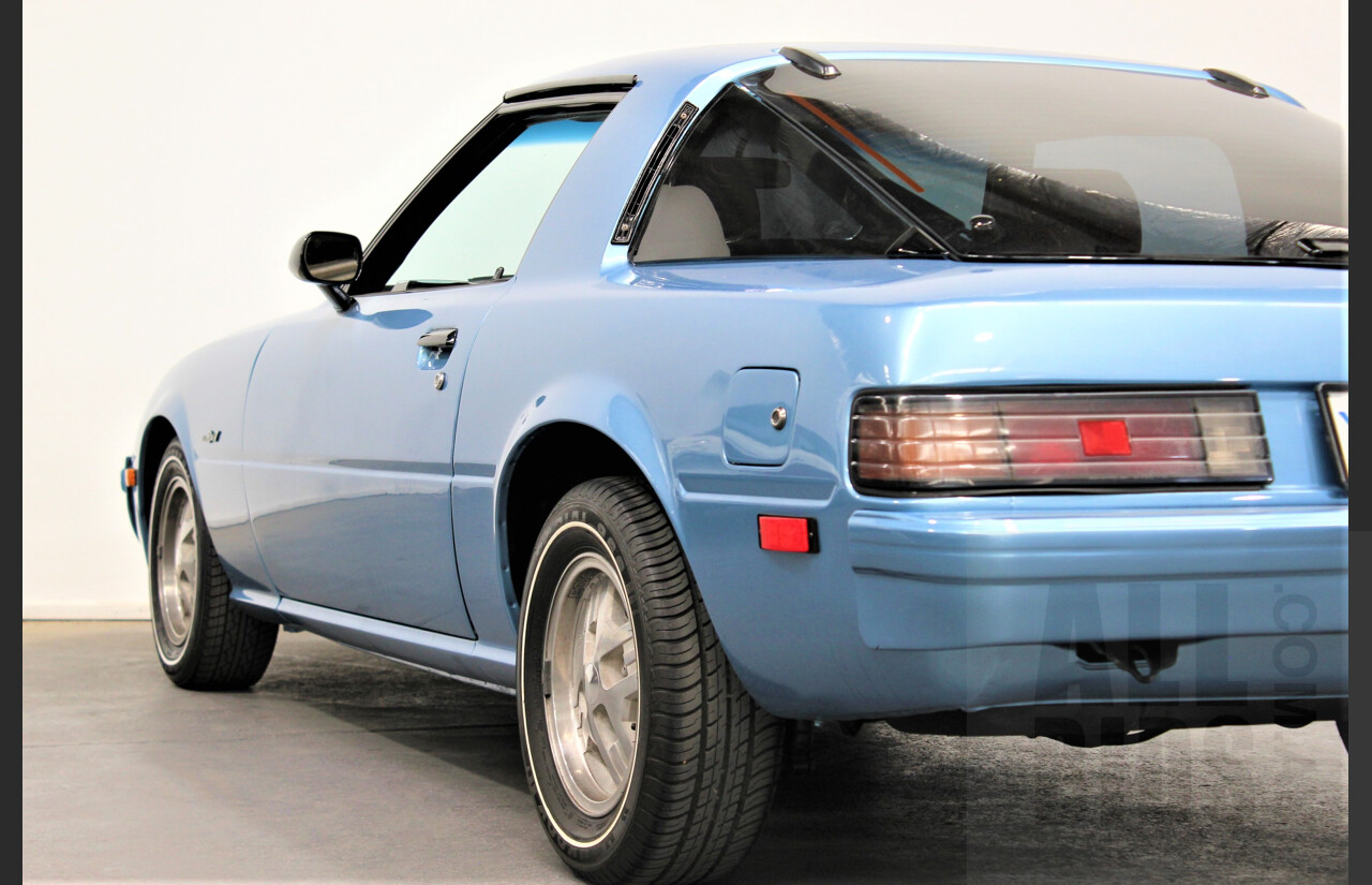 11/1980 Mazda RX7 Series 2 FB331 2d Coupe Blue 1.1L Rotary