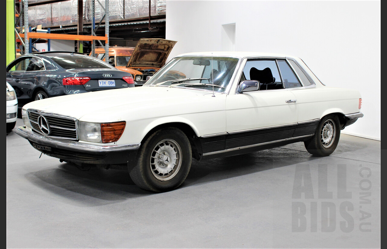 1/1977 Mercedes Benz 450 SLC W107 2d Coupe White 4.5L V8