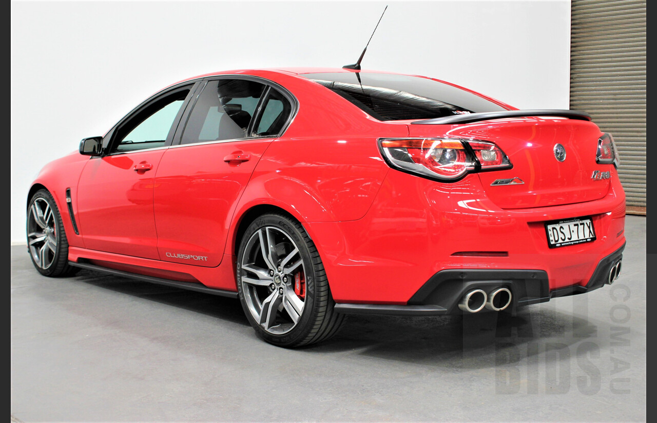 5/2016 Holden HSV Clubsport R8 LSA GEN F2 4d Sedan Sting Red 6.2L V8 Supercharged