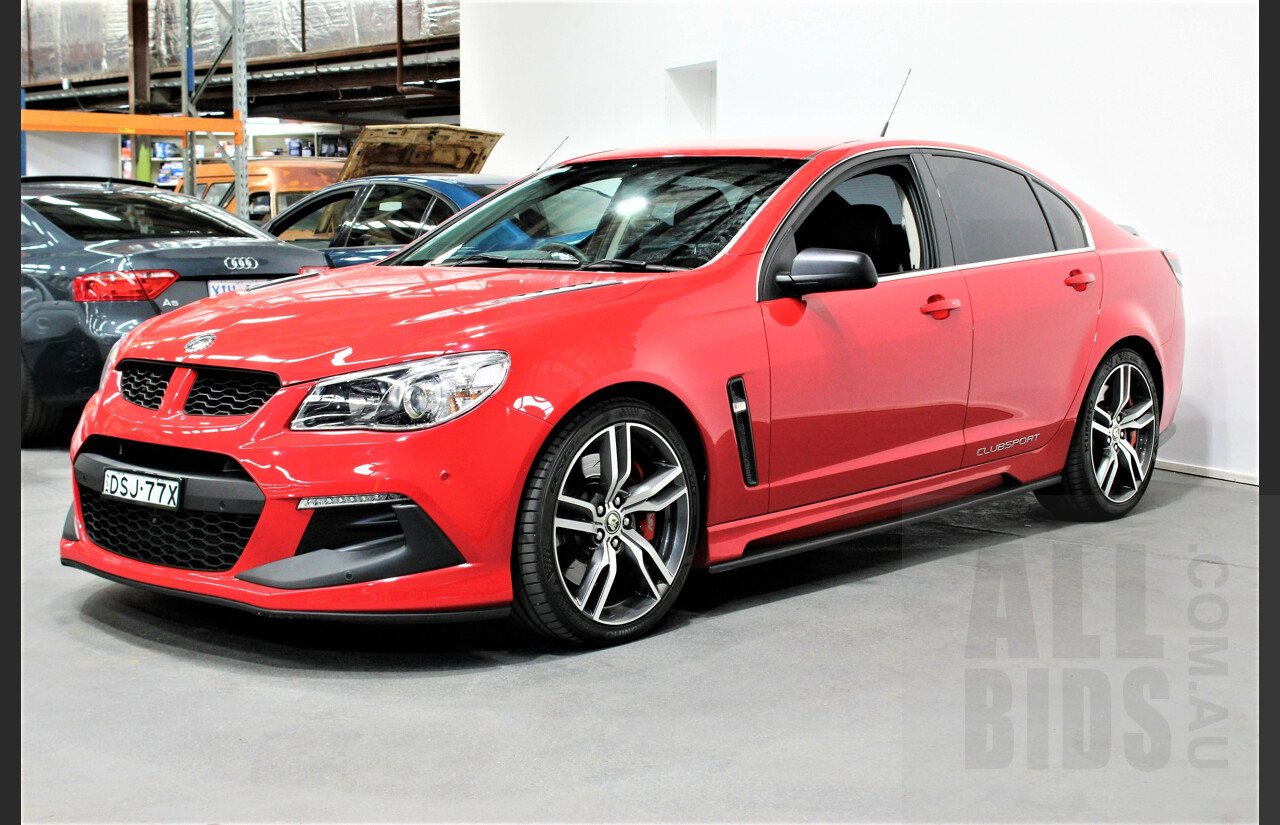 5/2016 Holden HSV Clubsport R8 LSA GEN F2 4d Sedan Sting Red 6.2L V8 Supercharged