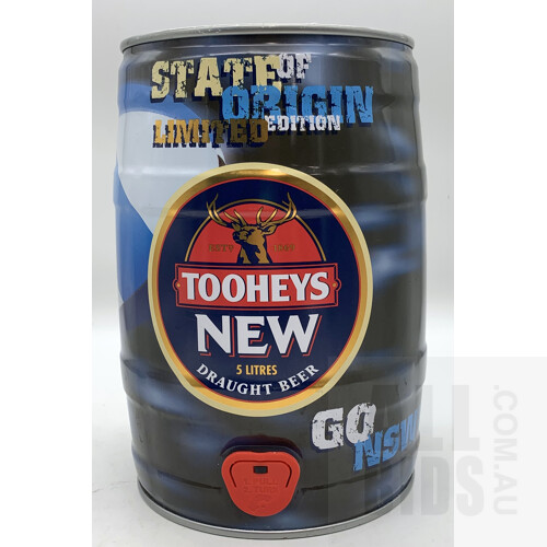 Limited Edition Tooheys New 2001 State Of Origin 5L Keg