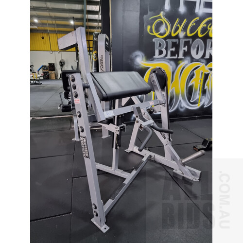 Hammer Strength Seated Bicep Machine