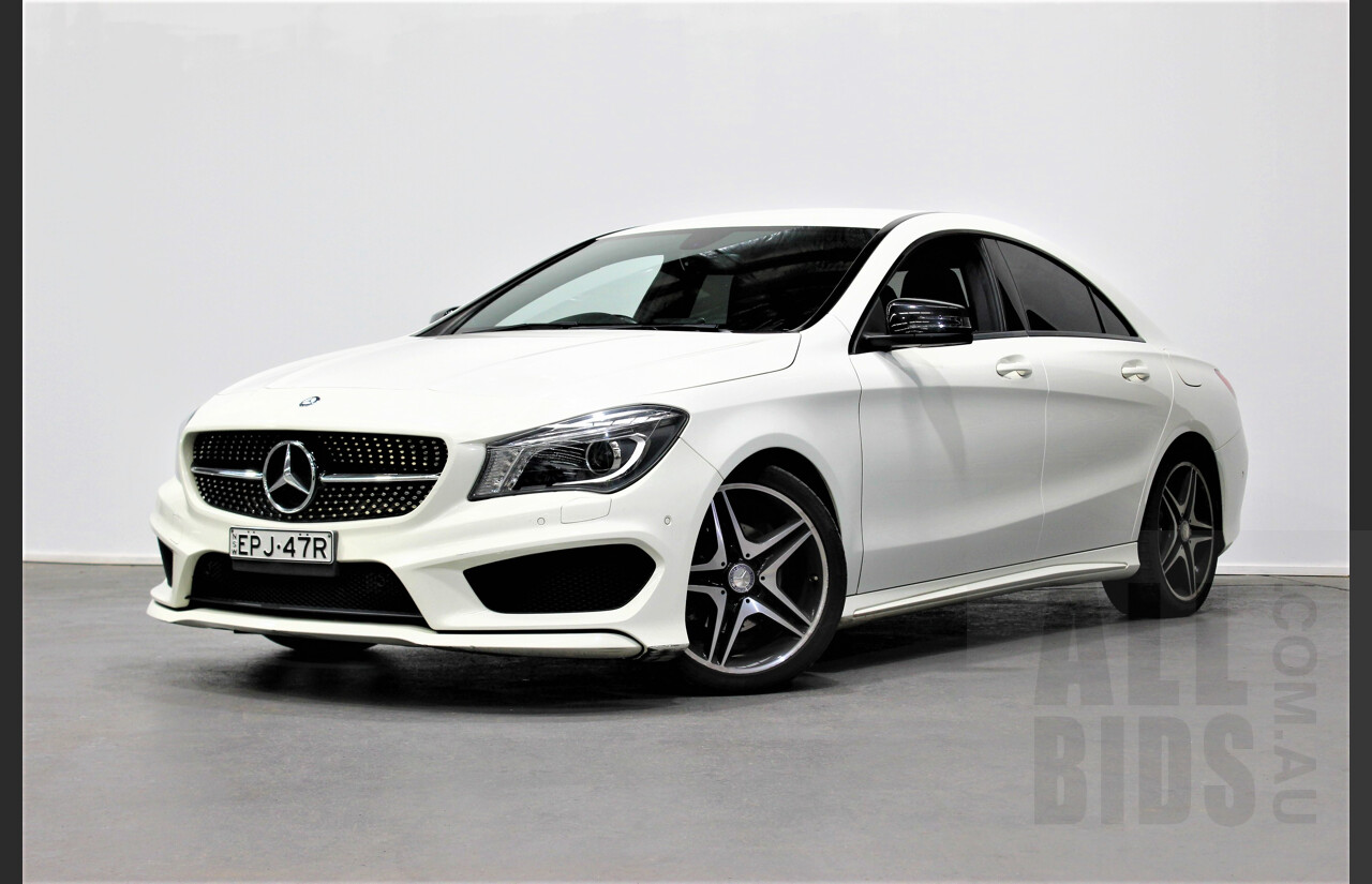 1/2013 Mercedes-Benz CLA 200 AMG Line 117 4d Coupe White 1.6L Turbo