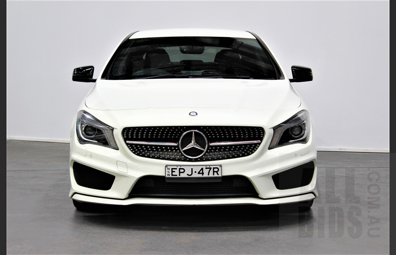 1/2013 Mercedes-Benz CLA 200 AMG Line 117 4d Coupe White 1.6L Turbo