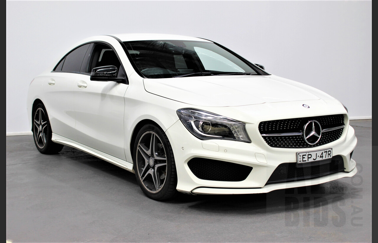 1/2013 Mercedes-Benz CLA 200 AMG Line 117 4d Coupe White 1.6L Turbo