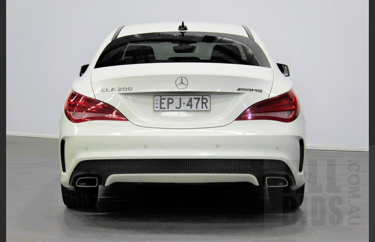 1/2013 Mercedes-Benz CLA 200 AMG Line 117 4d Coupe White 1.6L Turbo