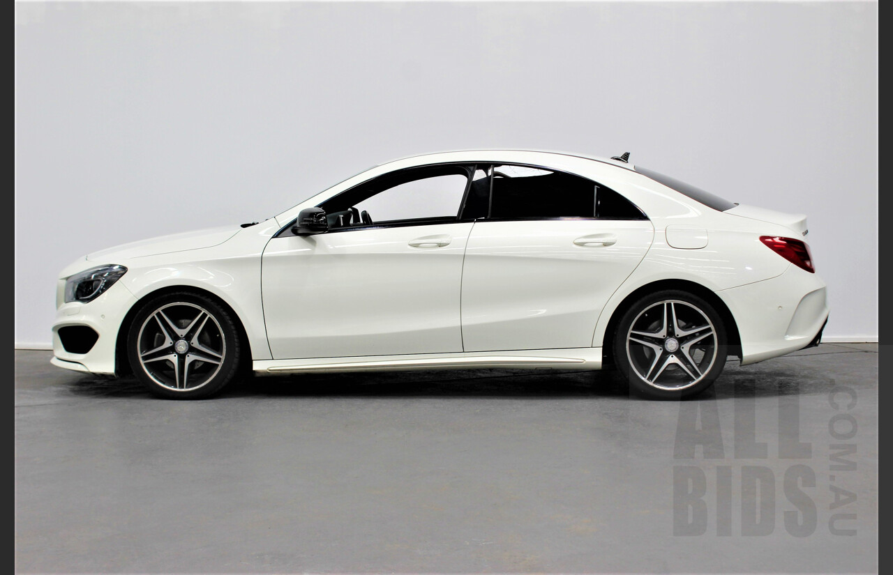 1/2013 Mercedes-Benz CLA 200 AMG Line 117 4d Coupe White 1.6L Turbo