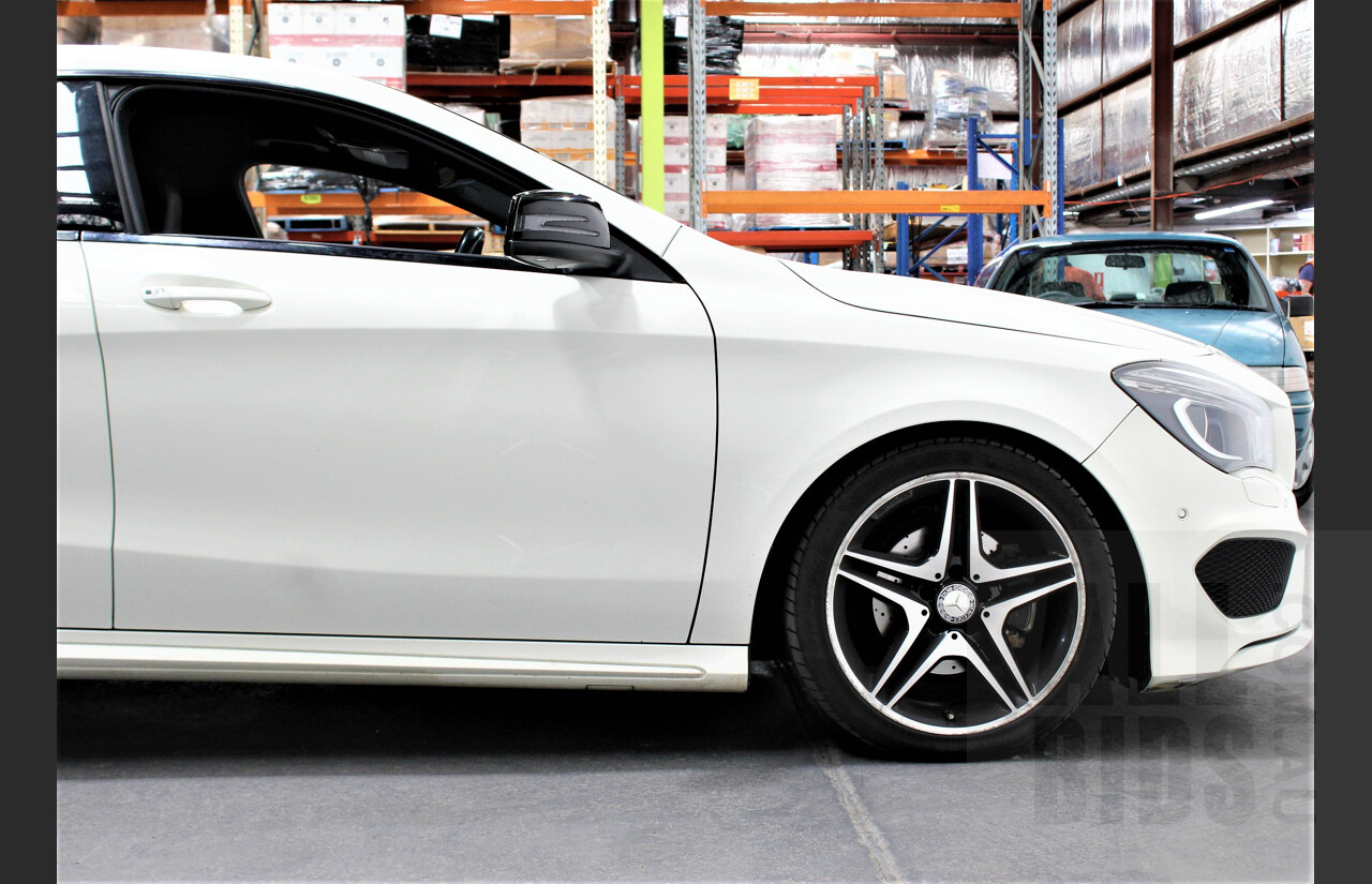 1/2013 Mercedes-Benz CLA 200 AMG Line 117 4d Coupe White 1.6L Turbo