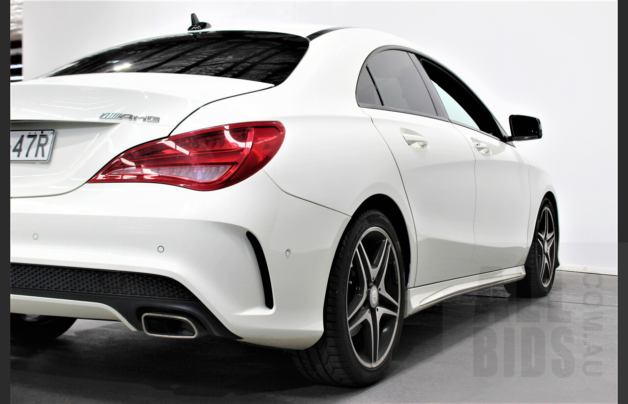 1/2013 Mercedes-Benz CLA 200 AMG Line 117 4d Coupe White 1.6L Turbo