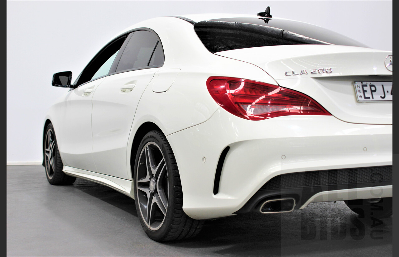 1/2013 Mercedes-Benz CLA 200 AMG Line 117 4d Coupe White 1.6L Turbo