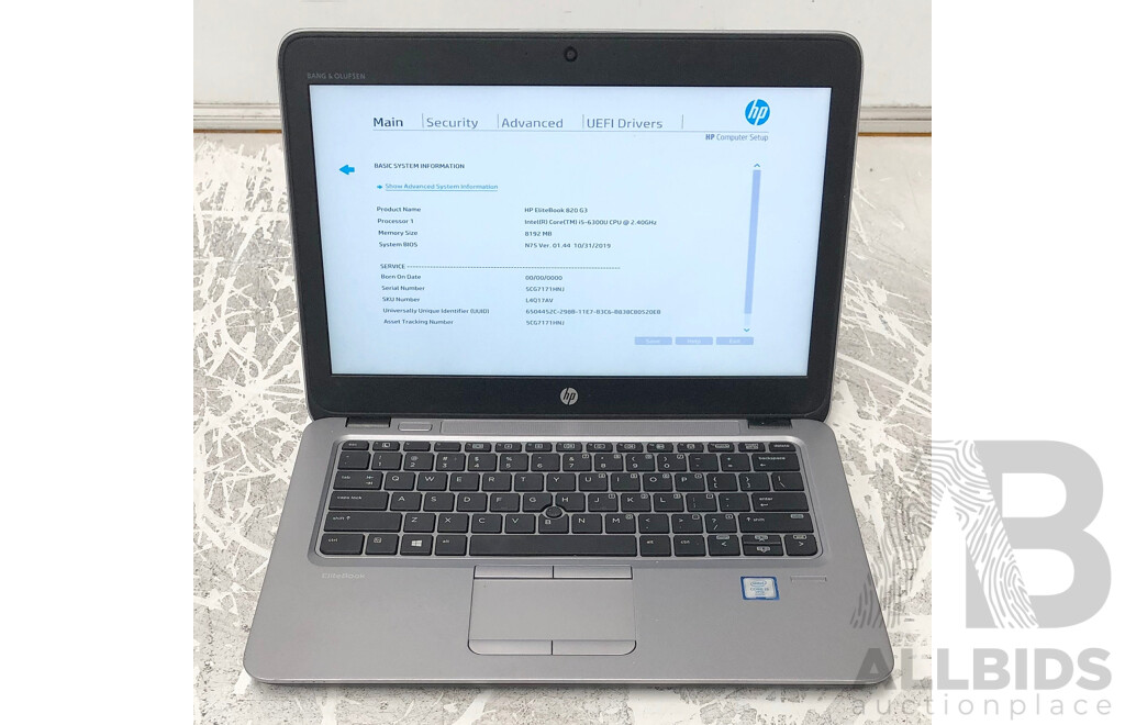 HP EliteBook 820 G3 Intel Core i5 (6300U) 2.40GHz-3.00GHz 2-Core CPU 12.5-Inch Laptop