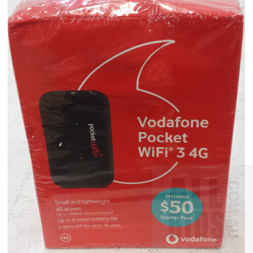 Vodafone Pocket WiFi 3 4G and $50.00 Starter Pack - Brand New