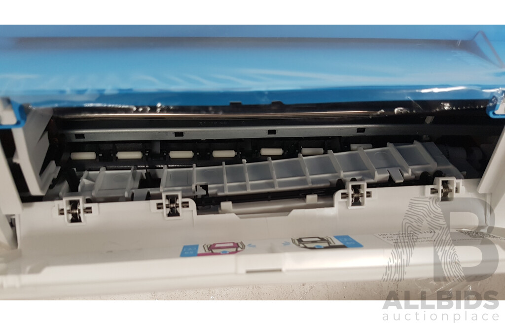 HP DeskJet 3720 Printer, A3 & A4 Paper Sheet Packs, and Ink Cartridges - Lot of 8 - Total ORP $521.94