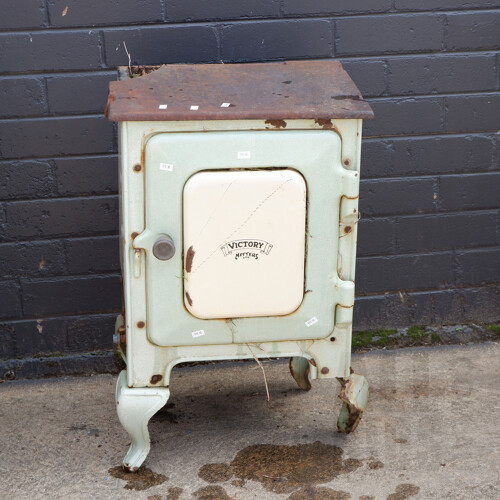 Vintage Enamel Cast Iron Metters Victory Model Gas Stove