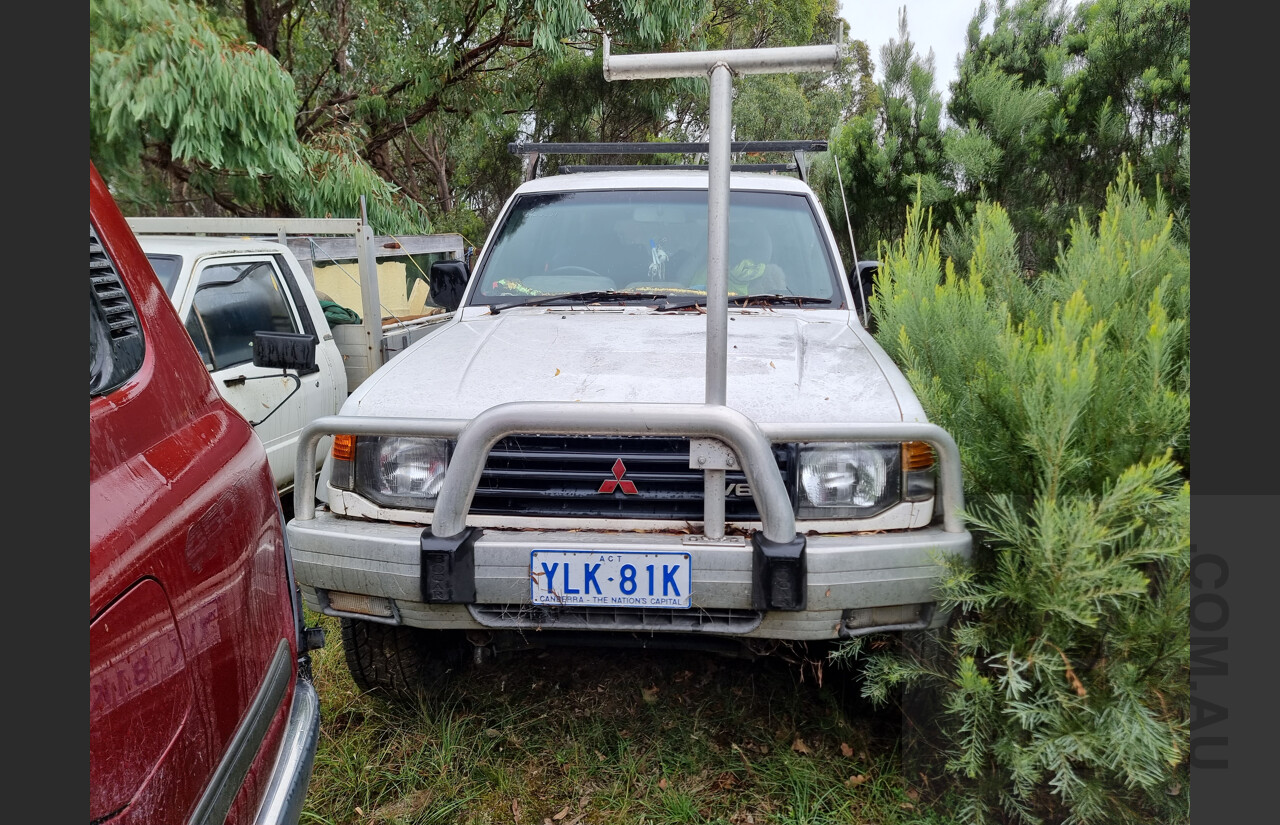 11/1995 Mitsubishi Pajero GLS LWB (4x4) NJ 4d Wagon White 3.5L V6
