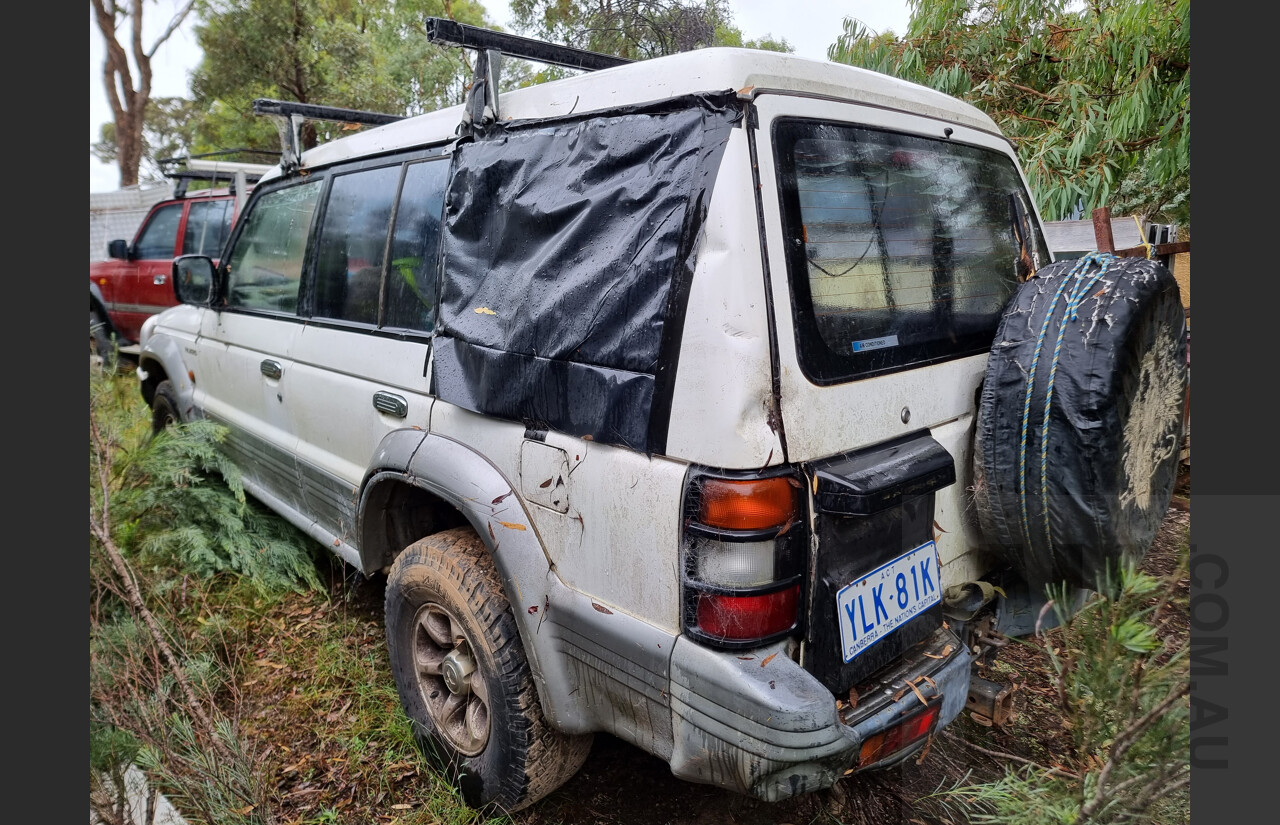 11/1995 Mitsubishi Pajero GLS LWB (4x4) NJ 4d Wagon White 3.5L V6