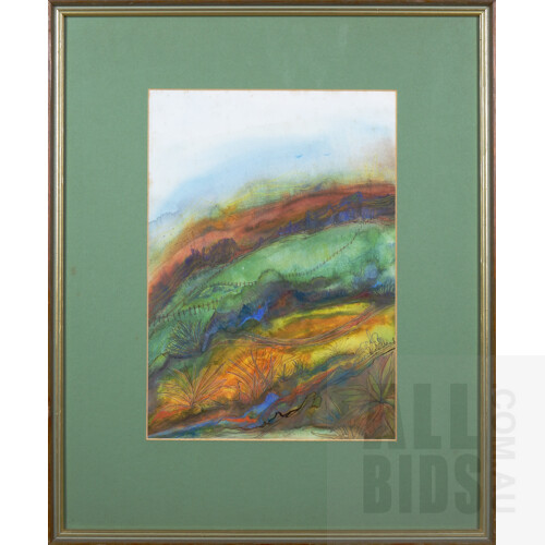 Sonja Tallis, Lismore Hills, Mixed Media, 34 x 24 cm