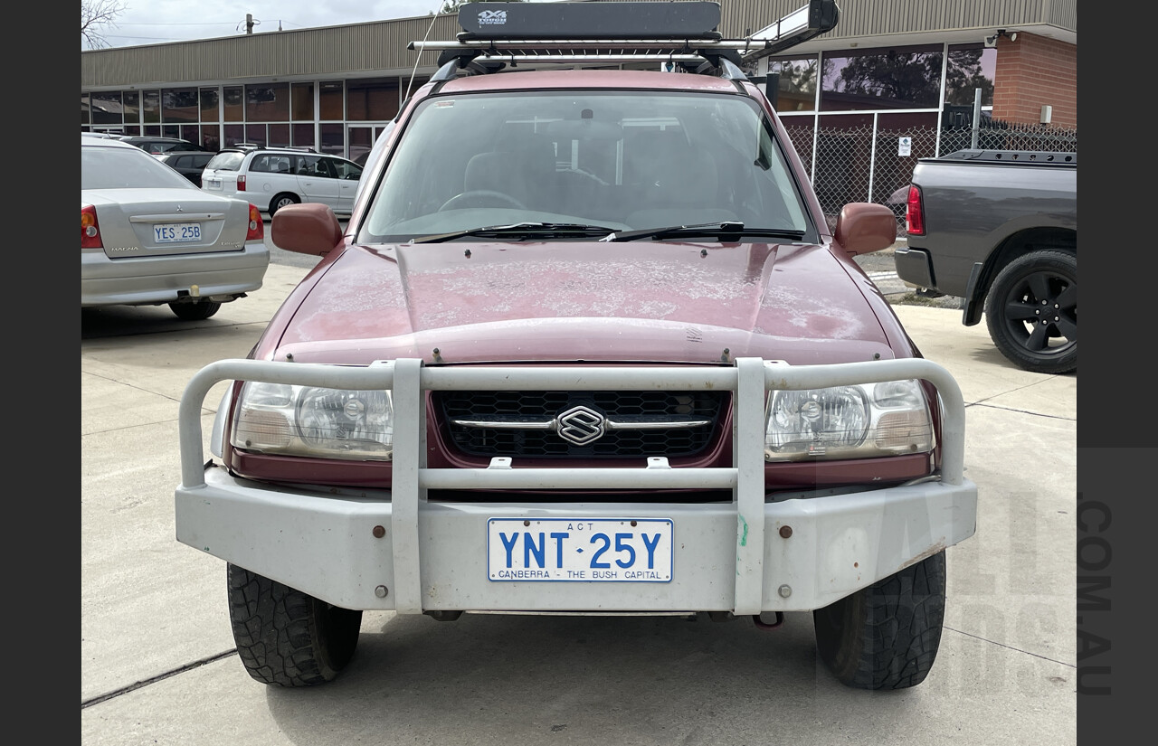 7/1999 Suzuki Grand Vitara (4x4)  4d Wagon Maroon and Silver 2.5L