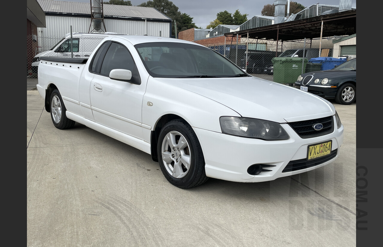 1/2007 Ford Falcon XLS (lpg) BF MKII Utility White 4.0L