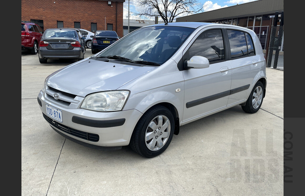 4/2004 Hyundai Getz GL TB 5d Hatchback Silver 1.5L