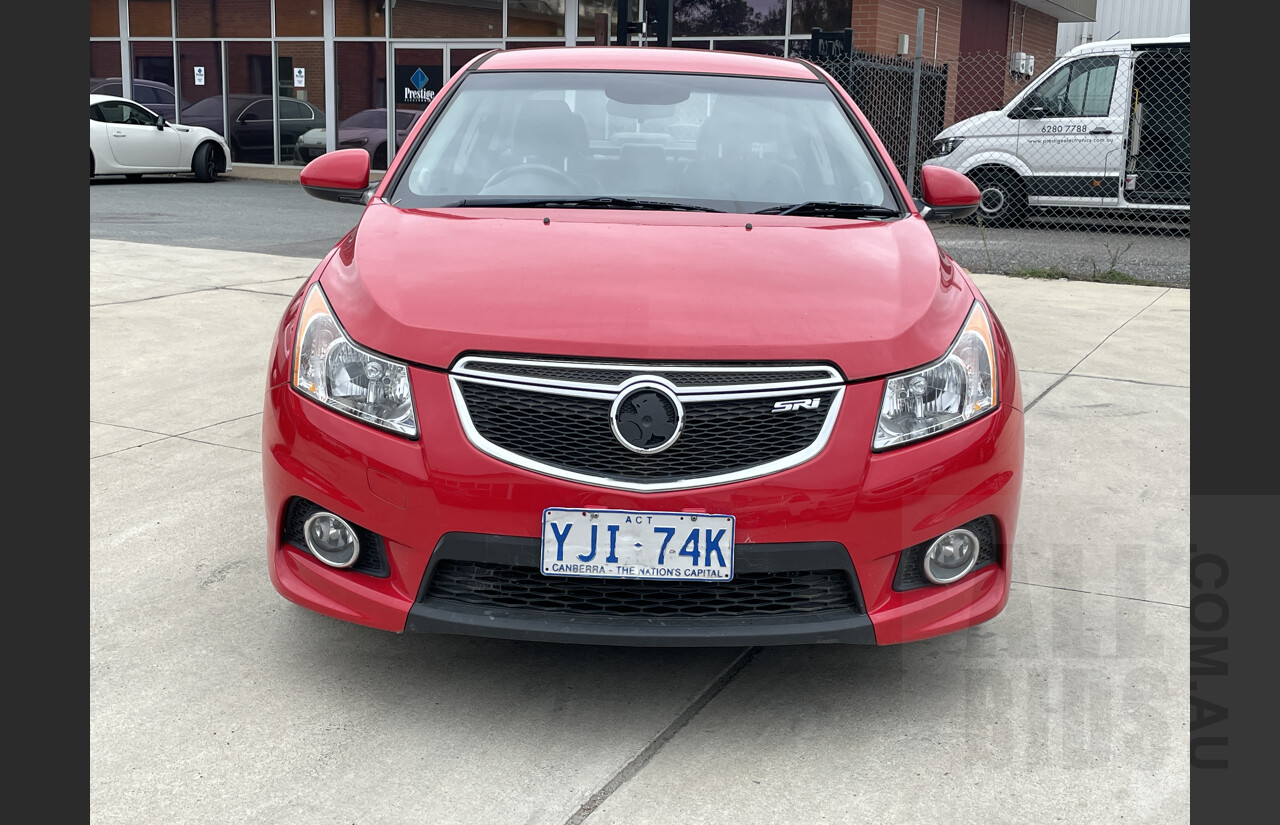 11/2012 Holden Cruze SRi V JH MY13 4d Sedan Red 1.4L