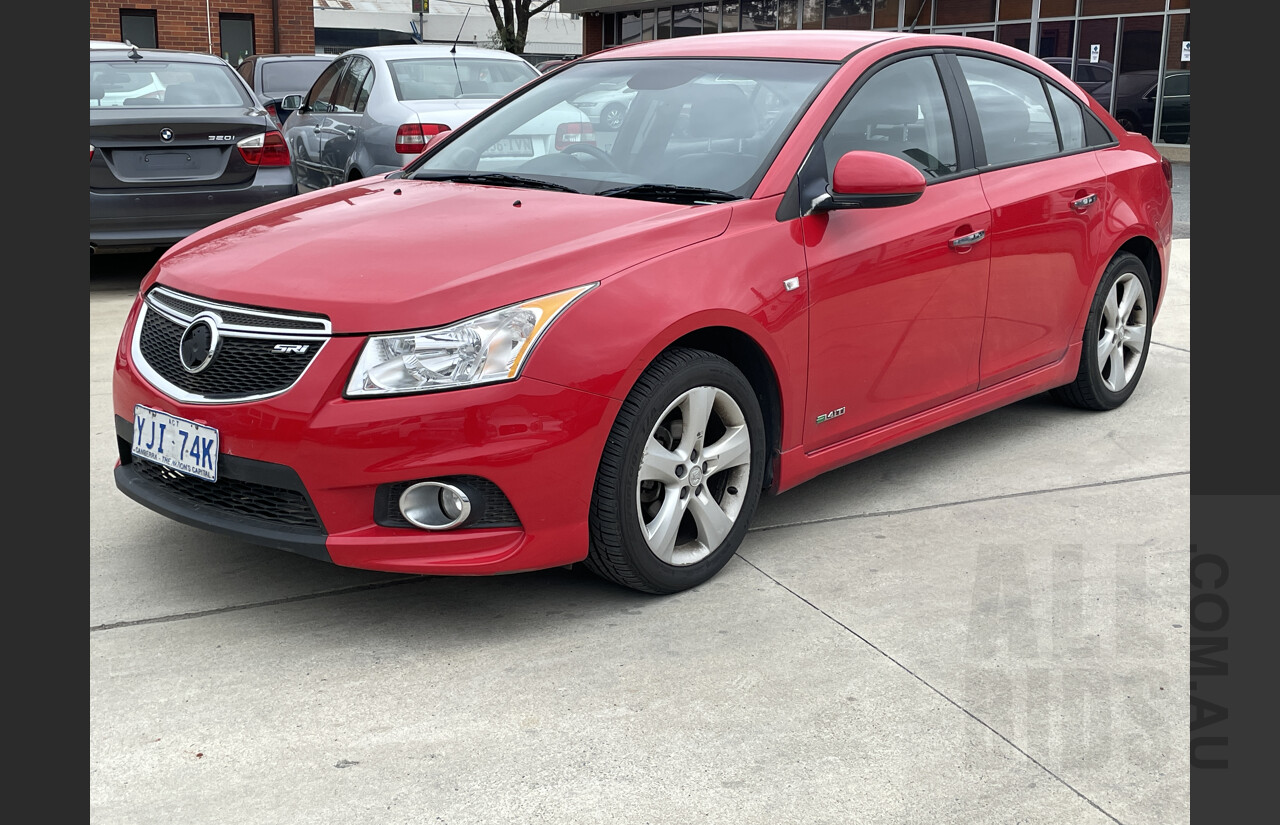 11/2012 Holden Cruze SRi V JH MY13 4d Sedan Red 1.4L