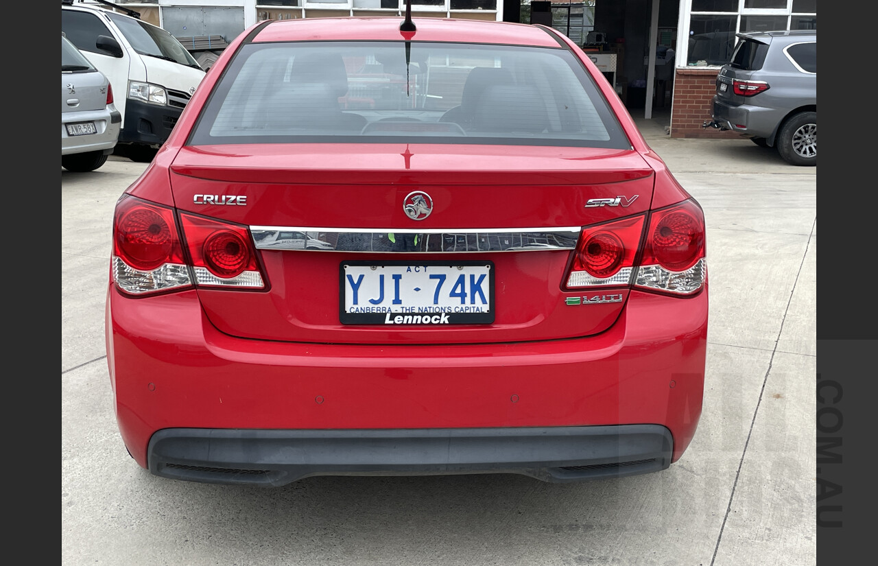 11/2012 Holden Cruze SRi V JH MY13 4d Sedan Red 1.4L