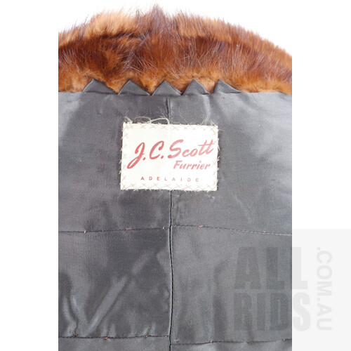 J.C. Scott Furrier Adelaide Fur Stole with Tassels