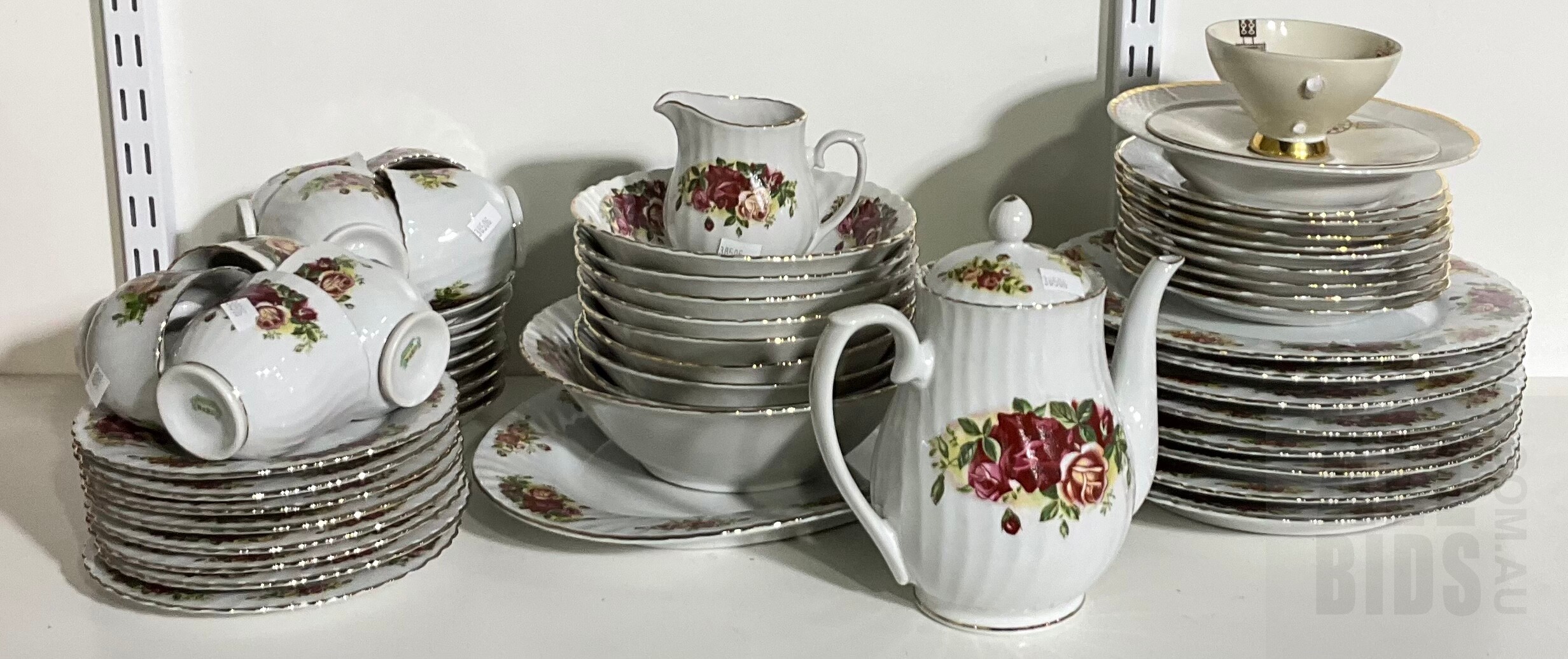 English rose dinner outlet set