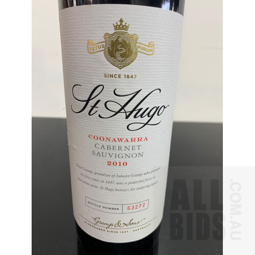 Vetus Purum St Hugo Coonawarra Cabernet Sauvignon 2010 750ml