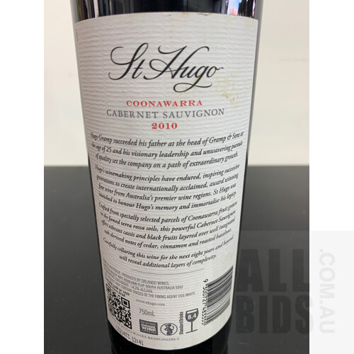 Vetus Purum St Hugo Coonawarra Cabernet Sauvignon 2010 750ml