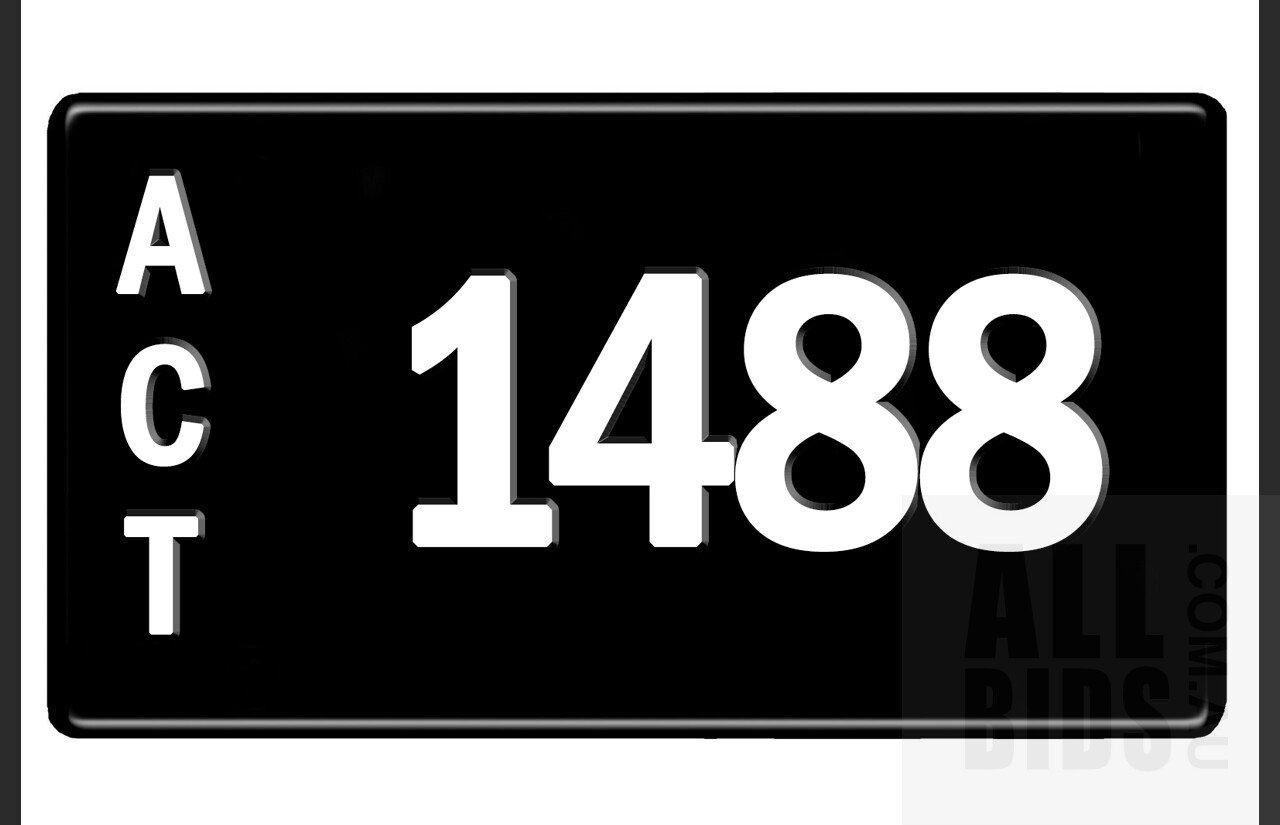 ACT 4-Digit Number Plate - 1488