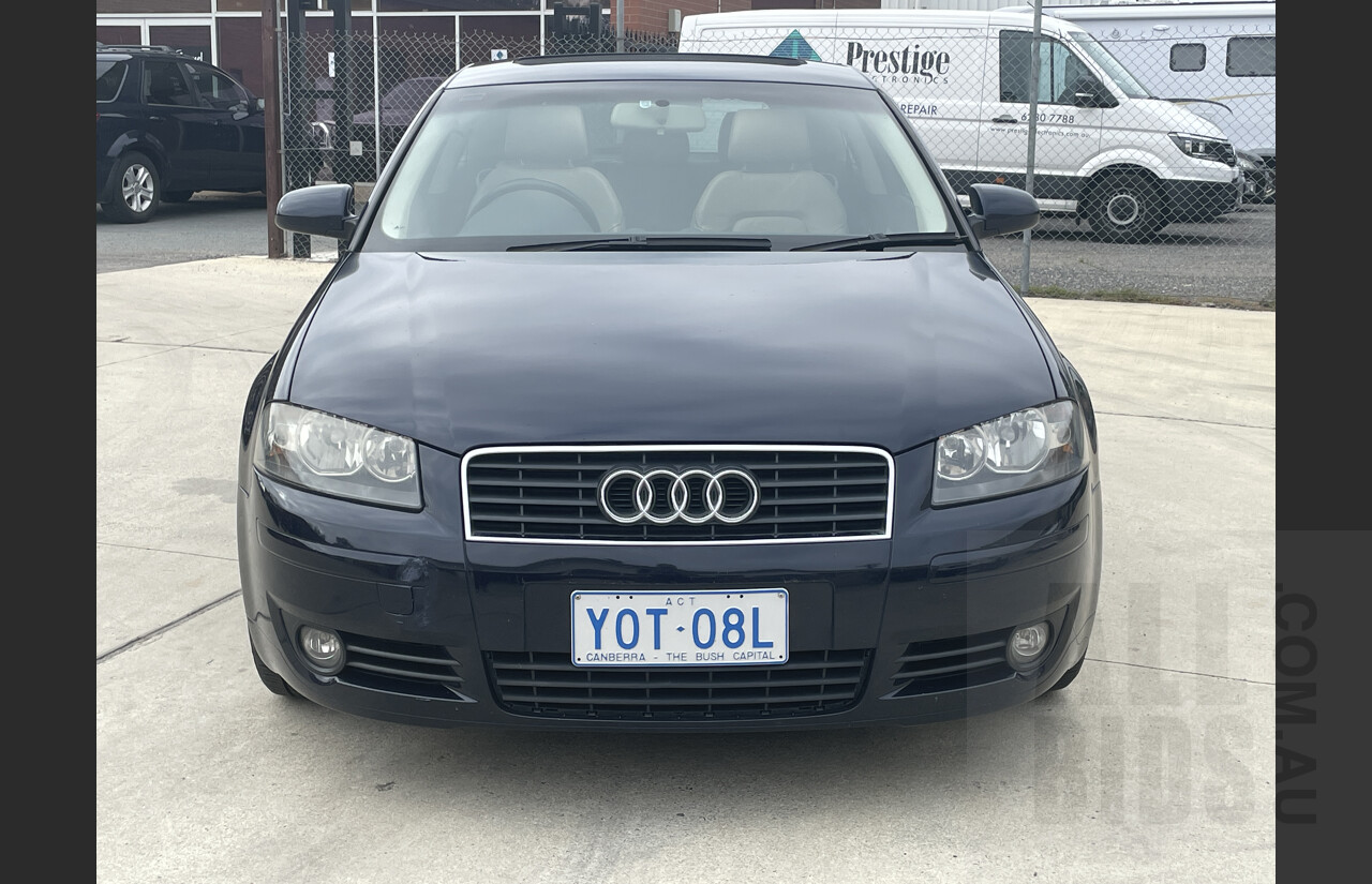 6/2004 Audi A3 2.0 FSI Ambition 8P 3d Hatchback Blue 2.0L