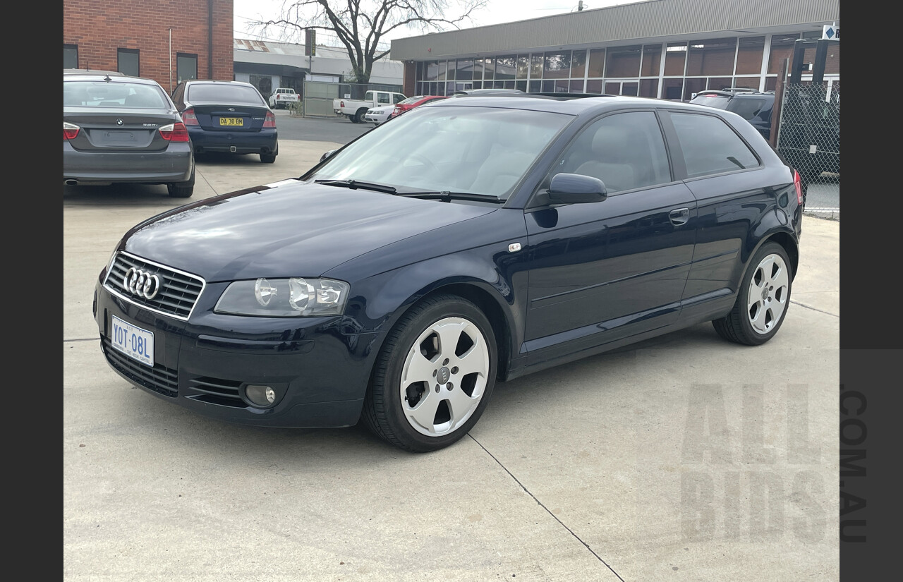 6/2004 Audi A3 2.0 FSI Ambition 8P 3d Hatchback Blue 2.0L