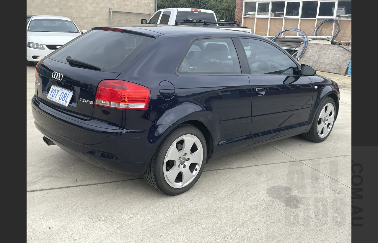 6/2004 Audi A3 2.0 FSI Ambition 8P 3d Hatchback Blue 2.0L