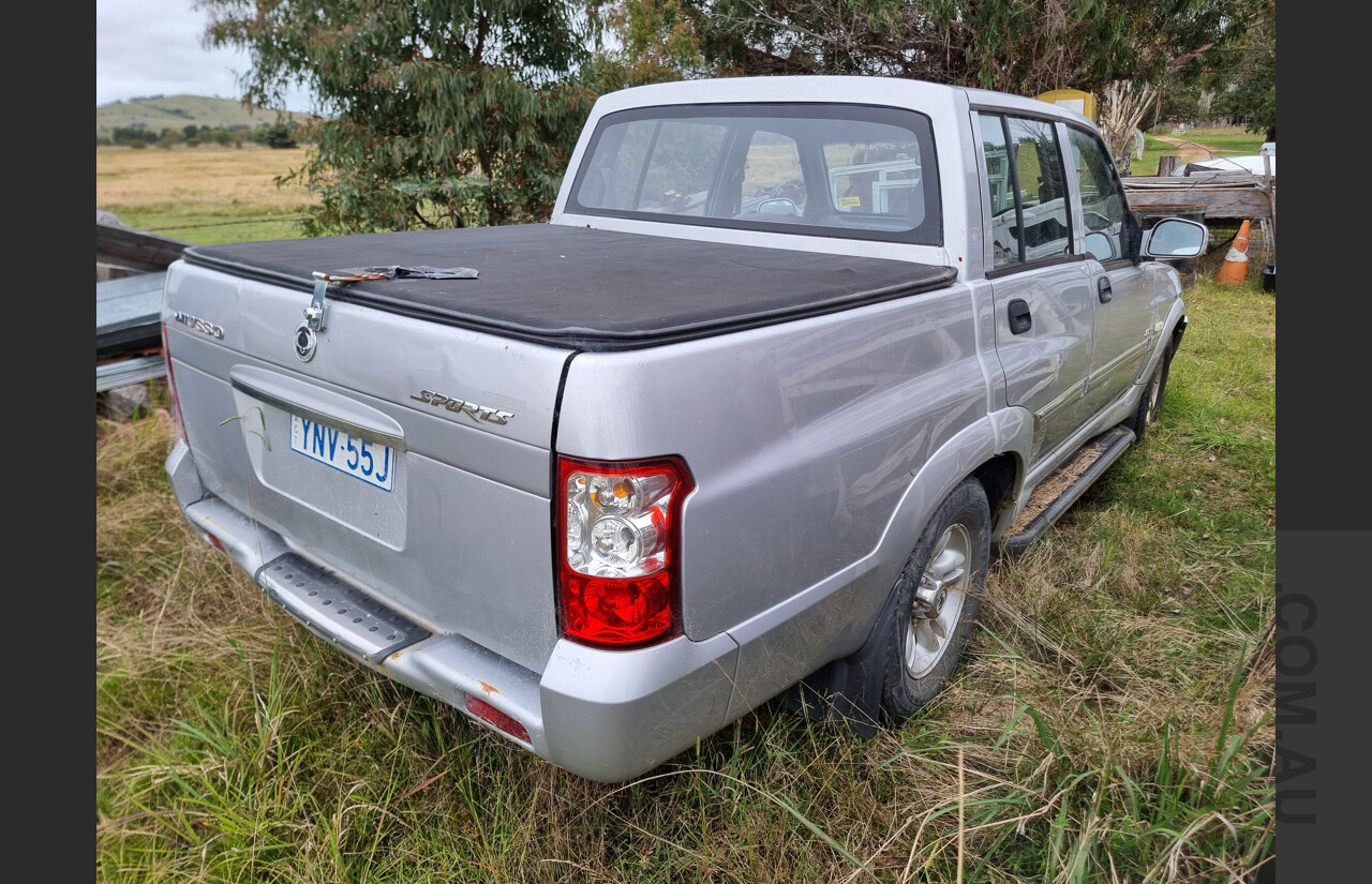 8/2006 Ssangyong Musso Sports  Dual Cab P/up Silver 2.9L Diesel