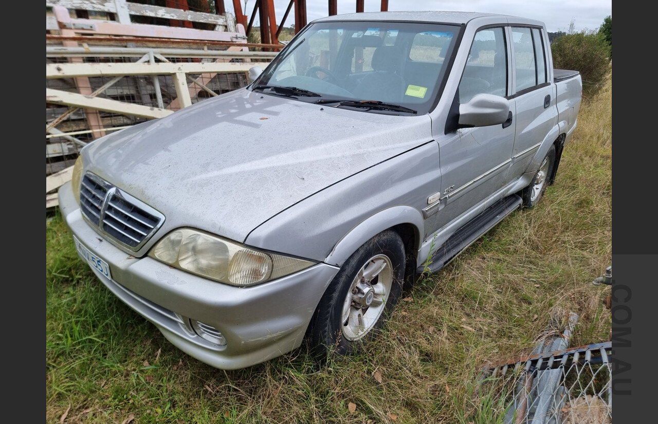 8/2006 Ssangyong Musso Sports  Dual Cab P/up Silver 2.9L Diesel