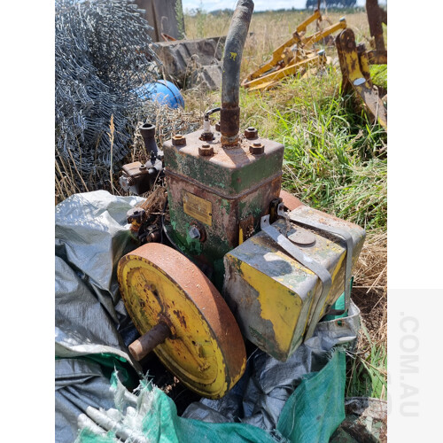 Vintage Moffat-Virtue 4hp Petrol Kerosene Engine