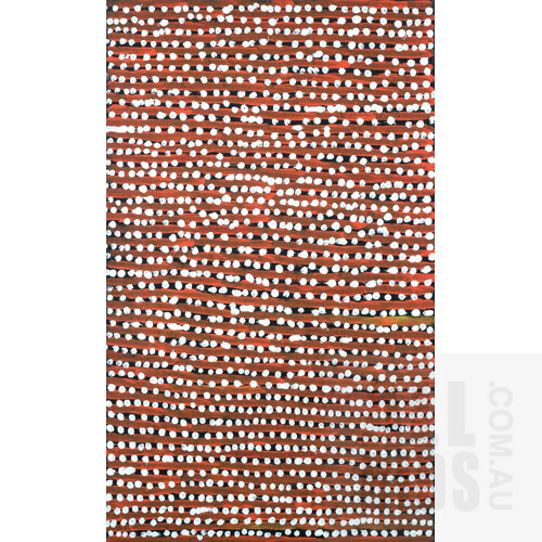 Willy Tjungurrayi (born c1930), Tali, Acrylic on Canvas, 75 x 45 cm