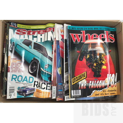 One Box of Assorted Vintage Car Magazines