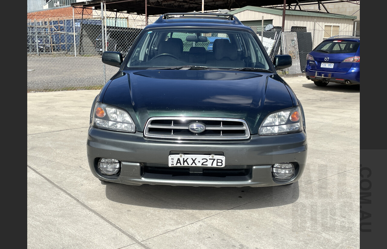 8/2001 Subaru Outback Limited MY01 4d Wagon Green 2.5L