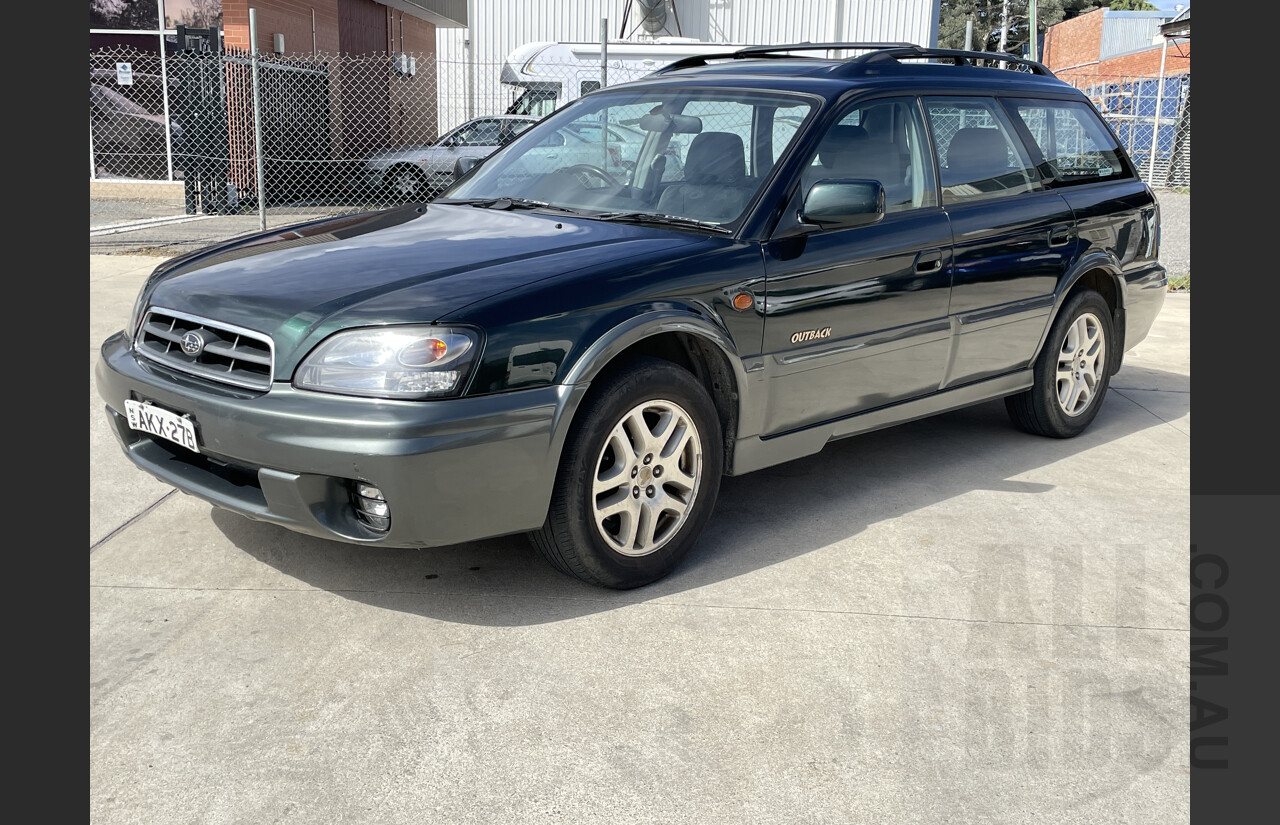 8/2001 Subaru Outback Limited MY01 4d Wagon Green 2.5L