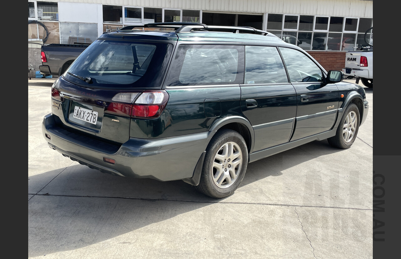 8/2001 Subaru Outback Limited MY01 4d Wagon Green 2.5L